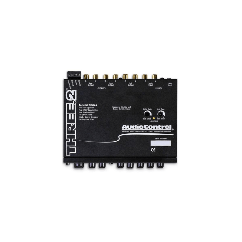 AudioControl THREE.2 In-Dash Equalizer/Crossover with AUX Inputs