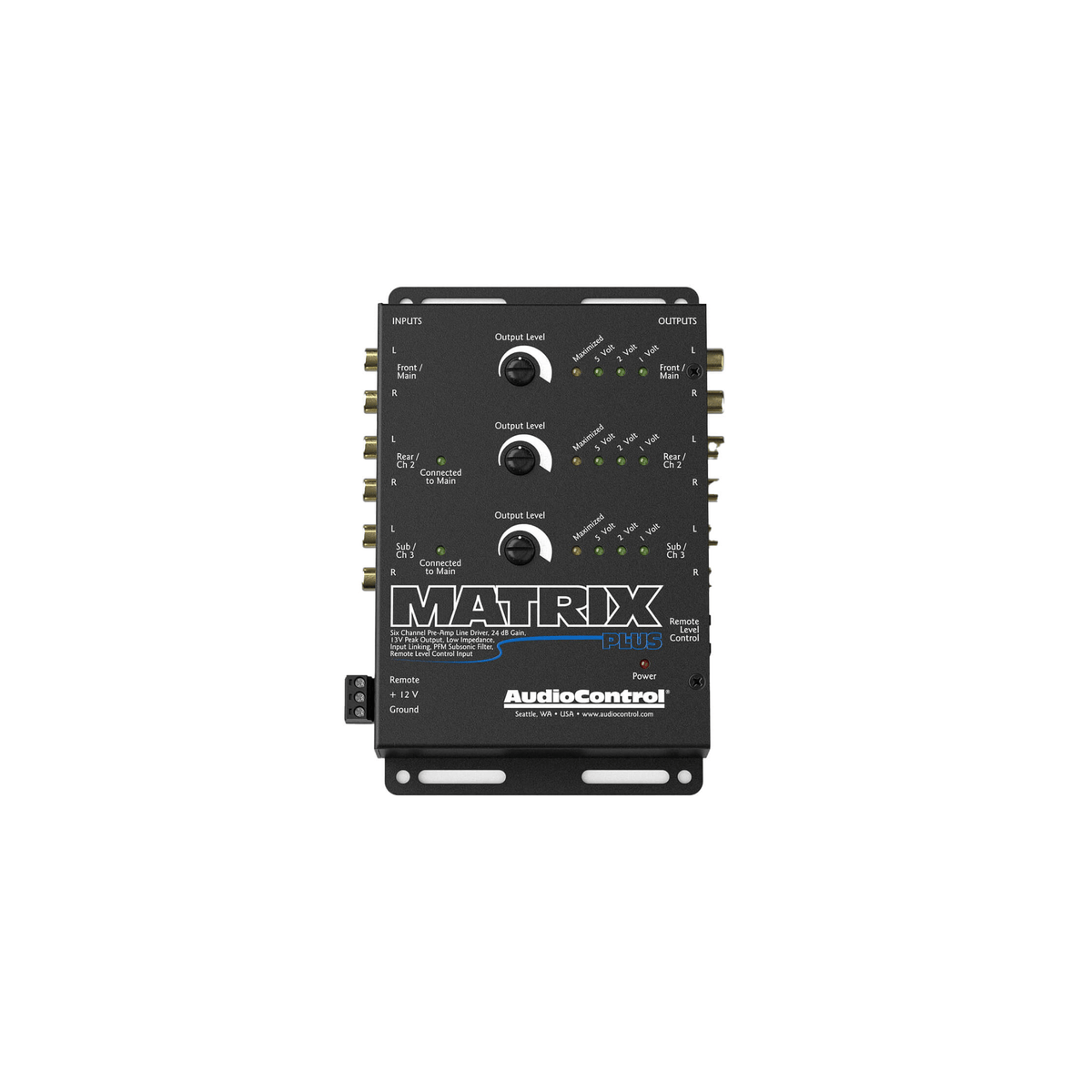 AudioControl MATRIX PLUS - 6 Channel Pre-Amp Line Driver — Car Audio ...
