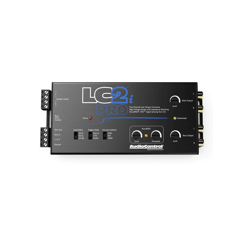 AudioControl LC2I PRO 2-Channel Line Out Converter with Accubass®