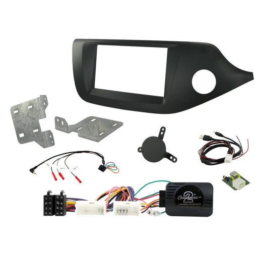 Connects2 CTKKI31 Matt Black Double Din car stereo installation kit for Kia Ceed and Pro Ceed
