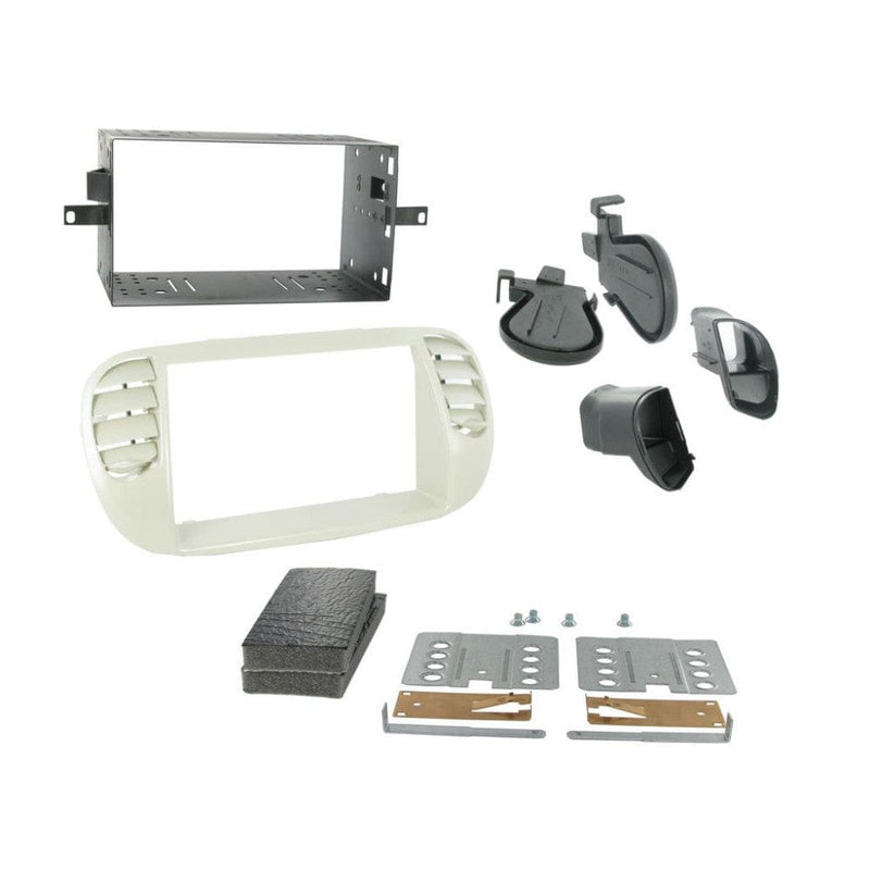 Connects2 CT23FT14 Double Din Fascia Kit for Fiat 500 in Factory Finish