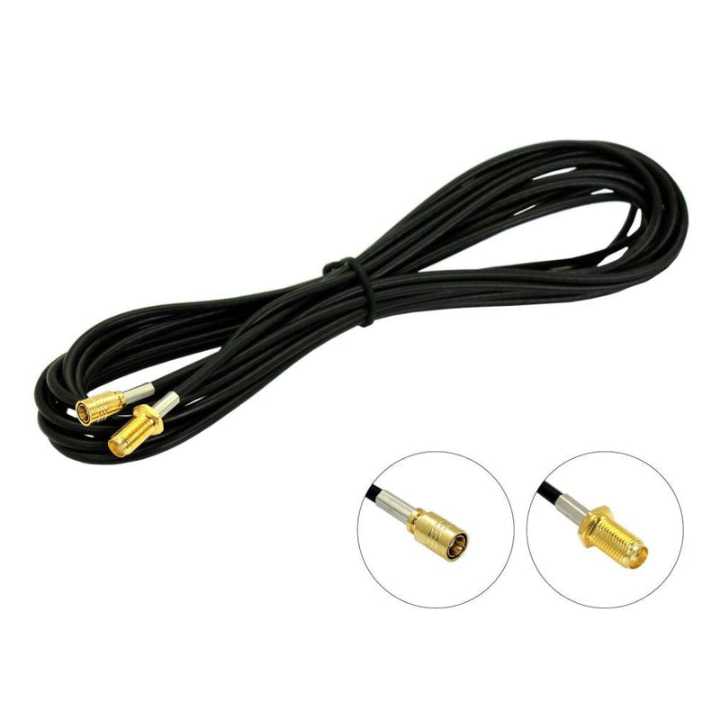 Connects2 CT27AA126 DAB Aerial Antenna Extension Cable 5m SMA Female to SMB Female