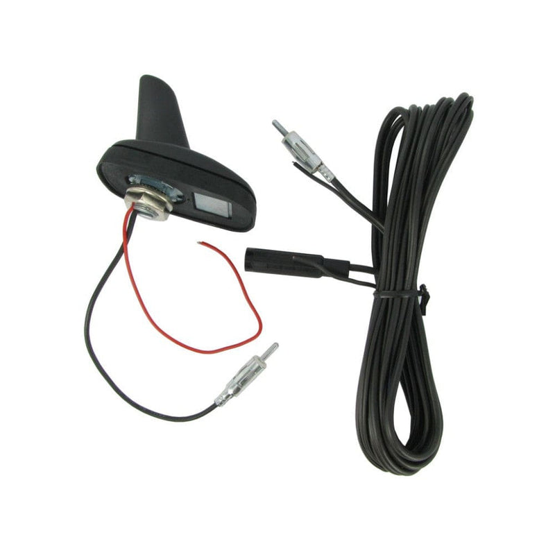 Connects2 CT27UV25 - Universal Shark Fin Amplified AM/FM Antenna. Roof mount shark antenna