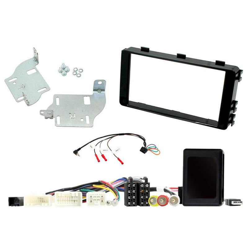 Connects2 CTKMT14 MITSUBISHI OUTLANDER 2014 - 2018 GLOSS BLACK DOUBLE DIN CAR STEREO FASCIA FITTING KIT