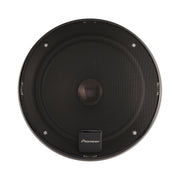 Black speaker with Pioneer logo on a white background