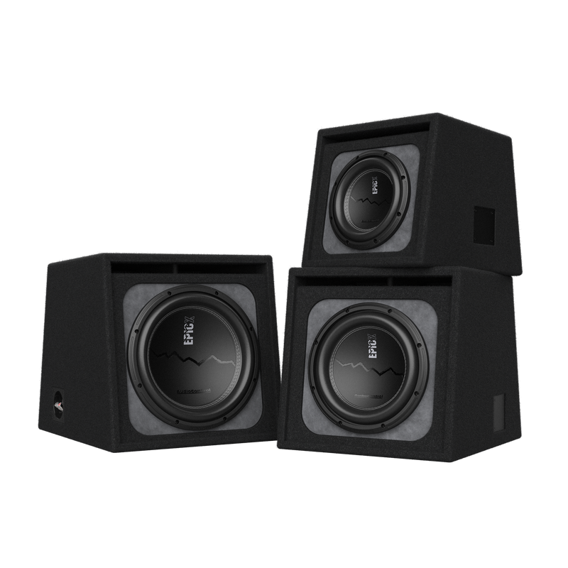Audio Control EPICX 12 inch vented subwoofer enclosure 1 ohm 500W RMS