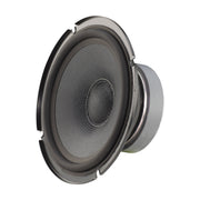 Speaker cone with metal frame on a white background