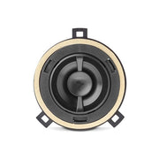 Car speaker with beige frame on a white background