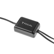 Black electronic component with 'Focal' branding on a white background