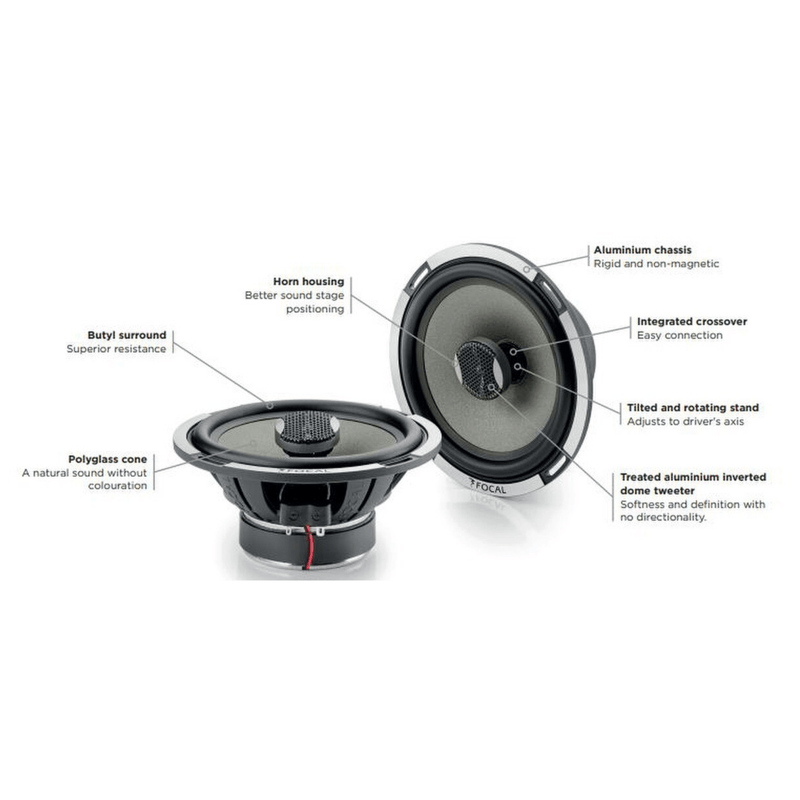 Focal PC165-LE 6.5" 2-Way Component Co-axial Speakers Last Edition