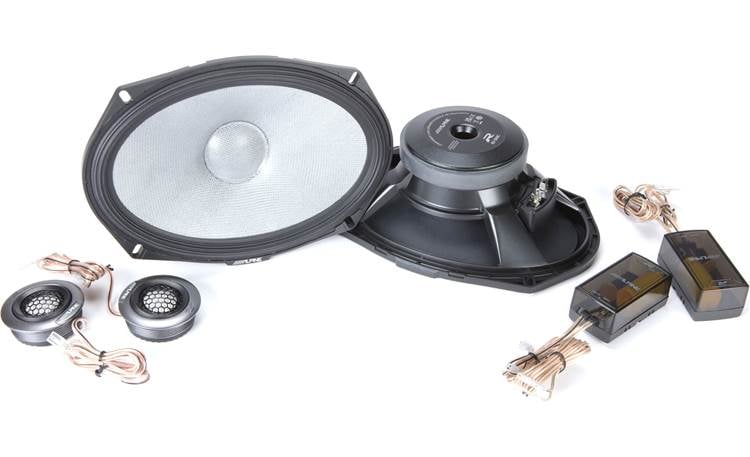 Alpine R2-S69C 6x9" R-Series component 2-way car speakers — 300W peak, 100W RMS