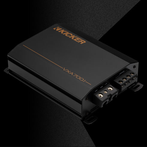 KICKER VXA700.1 700W mono Class-D car amplifier with VXARC remote bass control