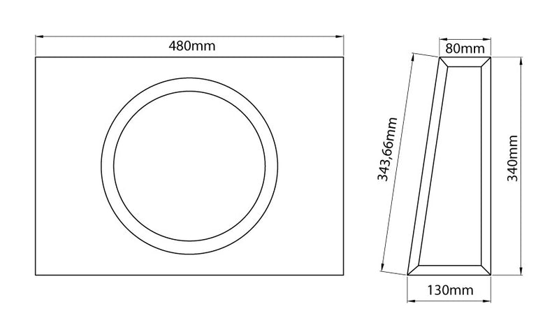 MTX Audio RTF10P 10 inch amplified active subwoofer 600W slim flat enclosure built in amplifier car audio bass system