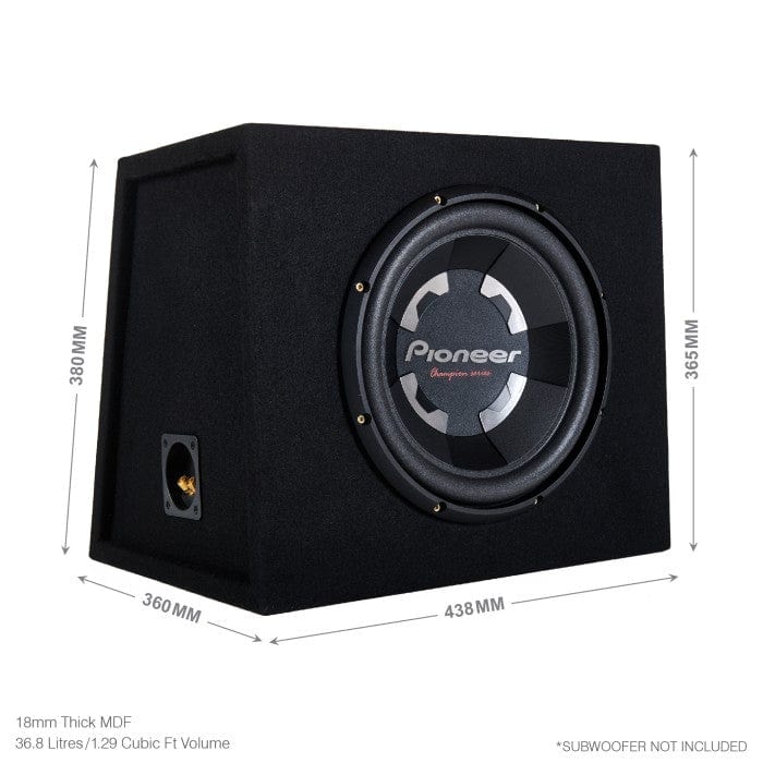 In Phase BX10SL 10" Sealed Subwoofer Enclosure
