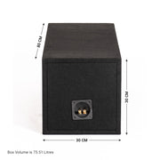 In Phase BX10TREX 10" Slot Ported Subwoofer Enclosure for DB Audio TREX10 (Box only)
