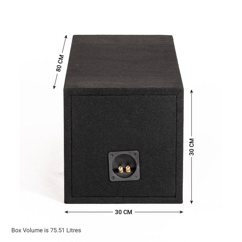 In Phase BX10TREX 10" Slot Ported Subwoofer Enclosure for DB Audio TREX10 (Box only)
