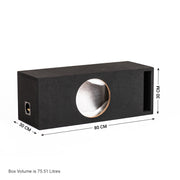 In Phase BX10TREX 10" Slot Ported Subwoofer Enclosure for DB Audio TREX10 (Box only)
