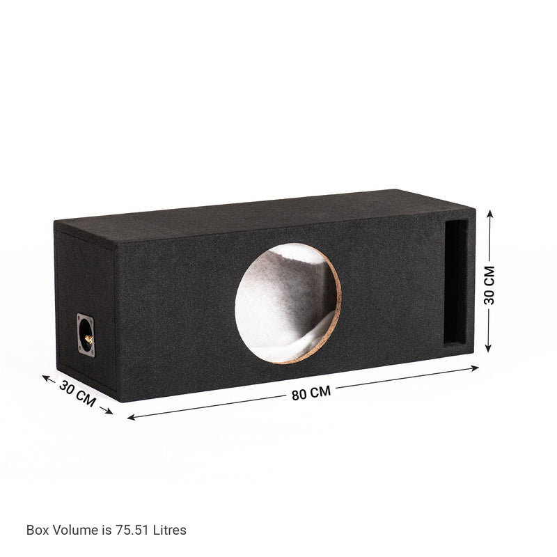 In Phase BX10TREX 10" Slot Ported Subwoofer Enclosure for DB Audio TREX10 (Box only)
