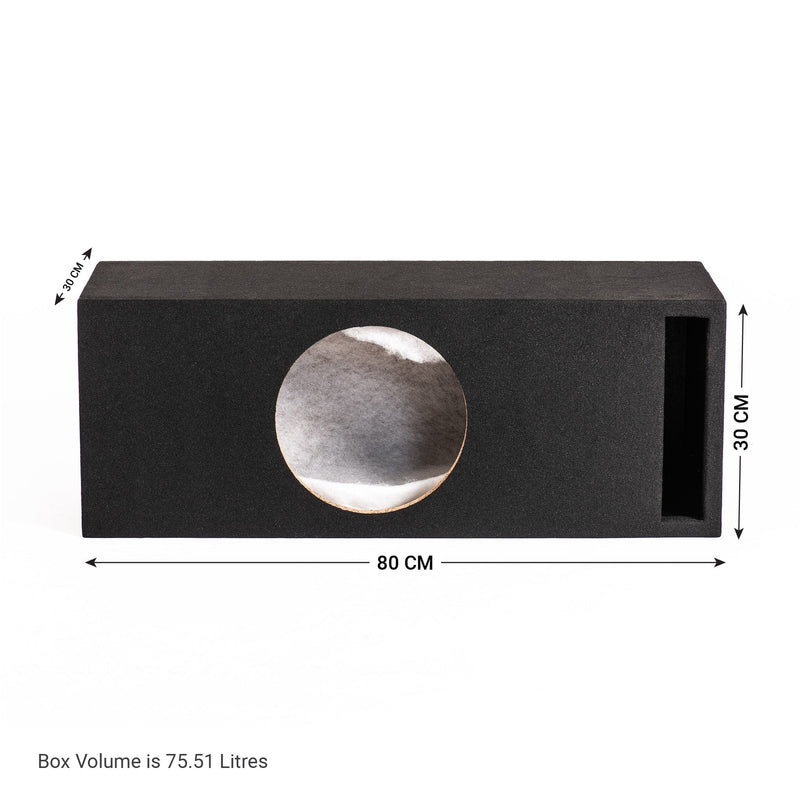 In Phase BX10TREX 10" Slot Ported Subwoofer Enclosure for DB Audio TREX10 (Box only)
