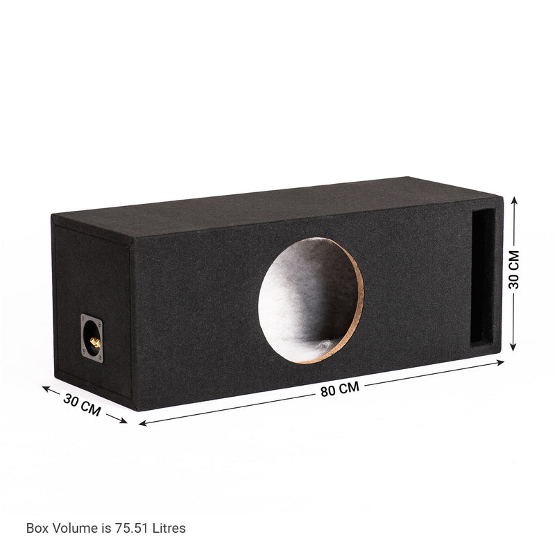 In Phase BX10XT 10" Slot Ported Subwoofer Enclosure for In Phase XT-10 (Box only)
