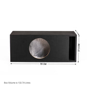 In Phase BX12XT 12" Slot Ported Subwoofer Enclosure For In Phase XT-12
