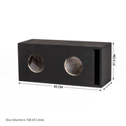 BX28XT Double 8" Ported Subwoofer Enclosure for TWO In Phase XT-8 Subwoofers
