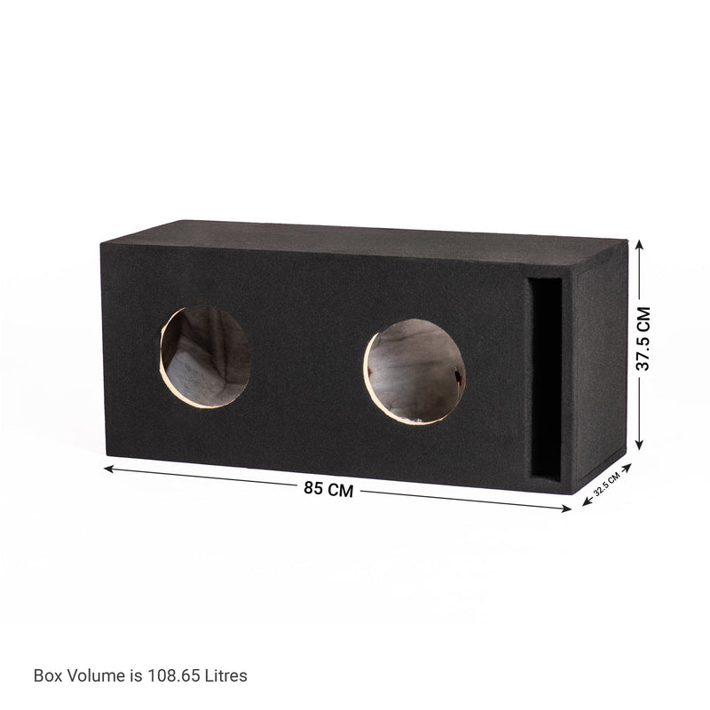 BX28XT Double 8" Ported Subwoofer Enclosure for TWO In Phase XT-8 Subwoofers
