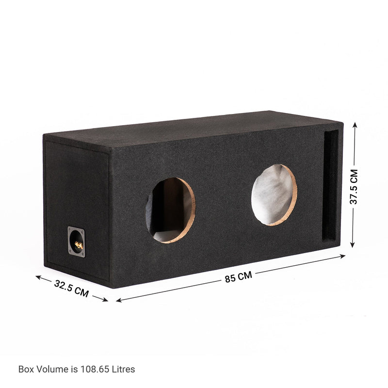 BX28XT Double 8" Ported Subwoofer Enclosure for TWO In Phase XT-8 Subwoofers
