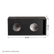 BX28XT Double 8" Ported Subwoofer Enclosure for TWO In Phase XT-8 Subwoofers
