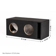 In Phase BX210XT Double 10" Ported Subwoofer Enclosure for TWO In Phase XT-10
