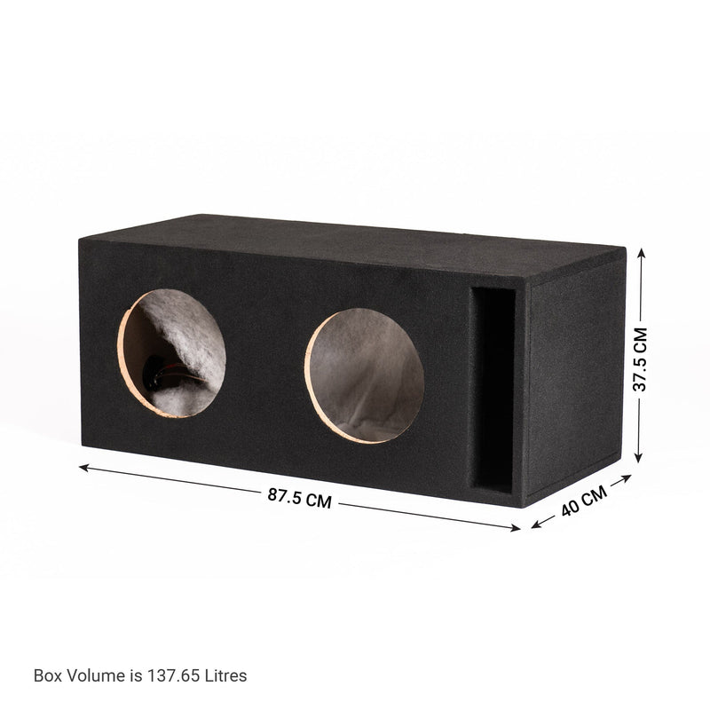 In Phase BX210XT Double 10" Ported Subwoofer Enclosure for TWO In Phase XT-10
