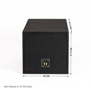 In Phase BX210XT Double 10" Ported Subwoofer Enclosure for TWO In Phase XT-10
