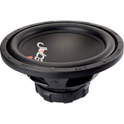 Car subwoofer with a brand logo on a white background