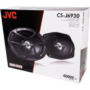 JVC CS-J6930 6x9 inch 2-way coaxial car speakers with 400W peak power for enhanced audio performance
