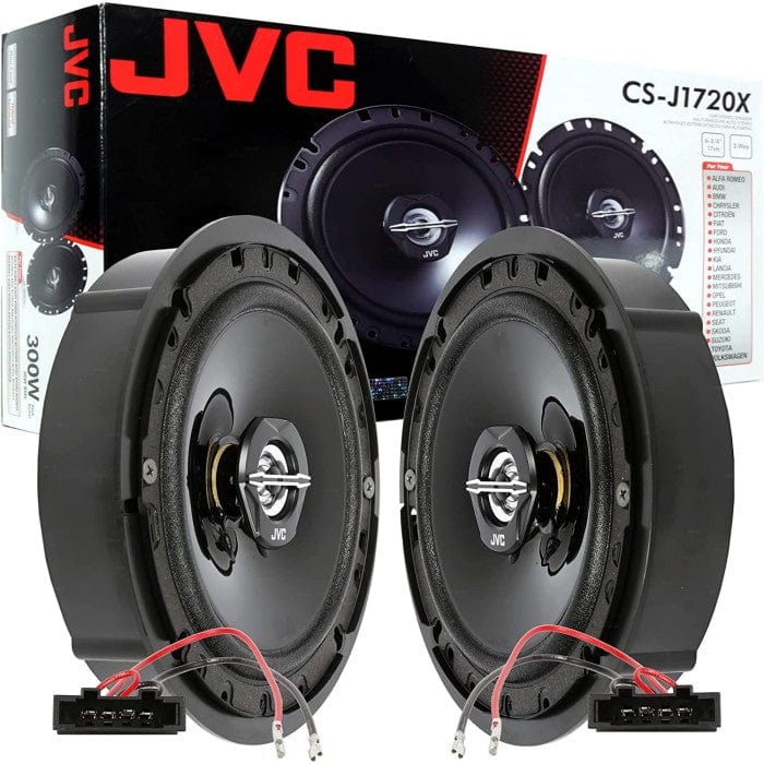 JVC car speakers with packaging in the background