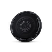 Black car speaker with 'Kenwood' branding on a white background
