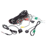 Car wiring harness kit with connectors on a white background