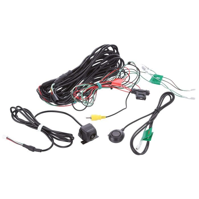 Car wiring harness kit with connectors on a white background