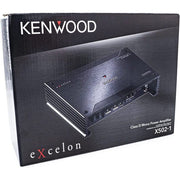 Kenwood eXcelon amplifier packaging on a white background