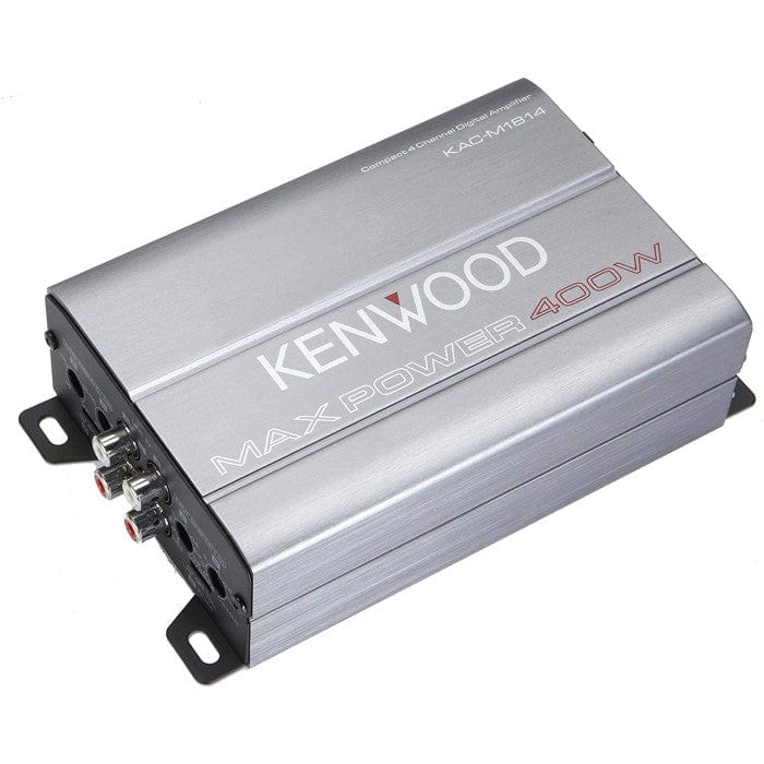 Kenwood KAC-M1814 4-Channel Compact Bridgeable Marine/Motorsports 400W Max Power Digital Amplifier