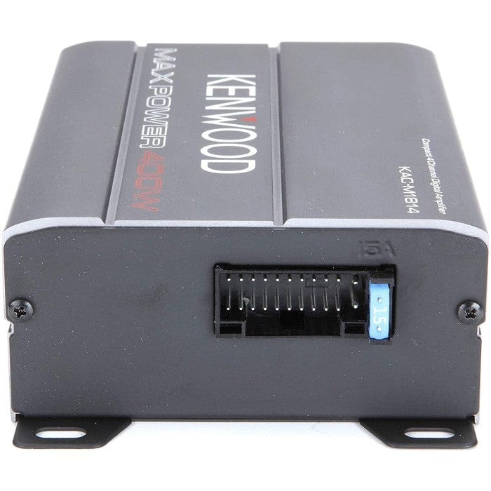 Kenwood KAC-M1814 4-Channel Compact Bridgeable Marine/Motorsports 400W Max Power Digital Amplifier