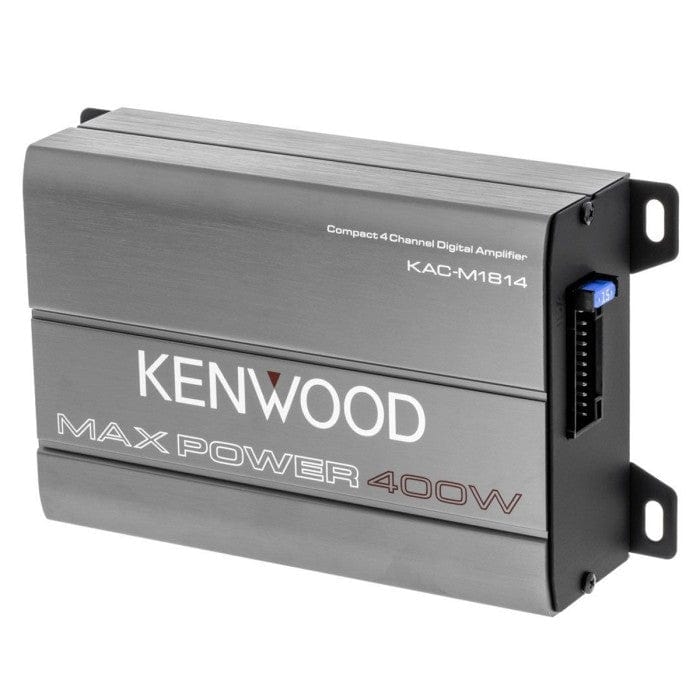 Kenwood KAC-M1814 4-Channel Compact Bridgeable Marine/Motorsports 400W Max Power Digital Amplifier