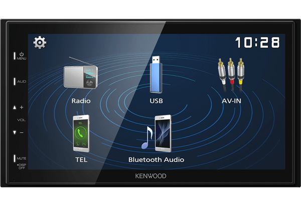 Kenwood DMX-129BT – 6.8" Digital Media Receiver with Bluetooth and Android USB Mirroring