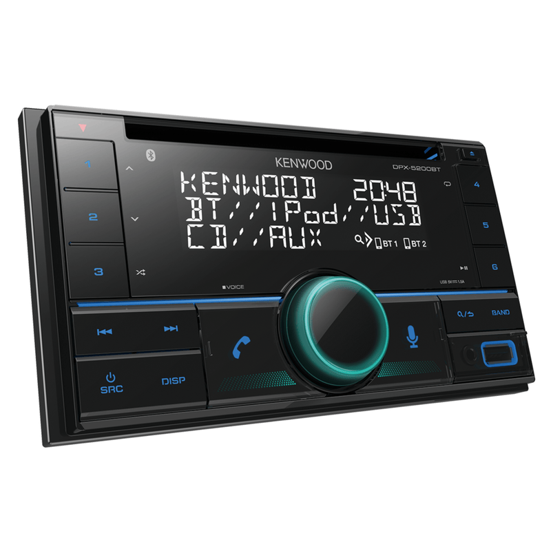 Kenwood DPX-5200BT – 2-DIN CD/USB Receiver with Bluetooth and Amazon Alexa Compatibility