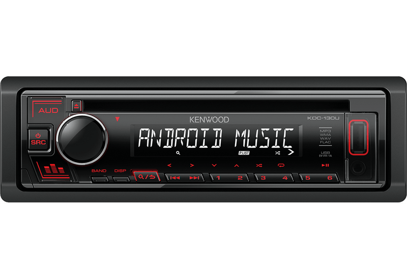 Kenwood KDC-130UR CD-Receiver with Front USB & AUX Input