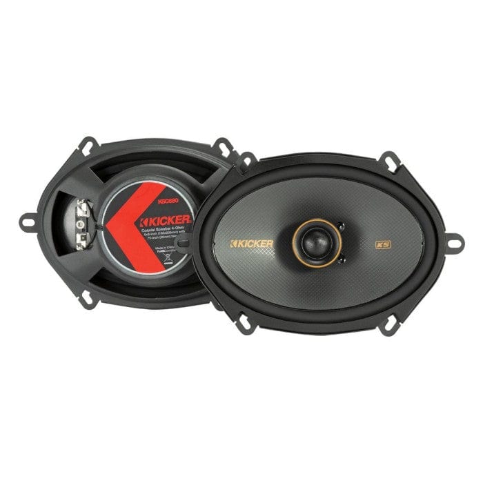 Kicker 47KSC6804 KS 6x8" 160x200mm Coaxial Speakers