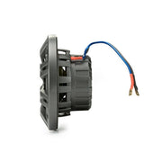 Car speaker with wiring on a white background