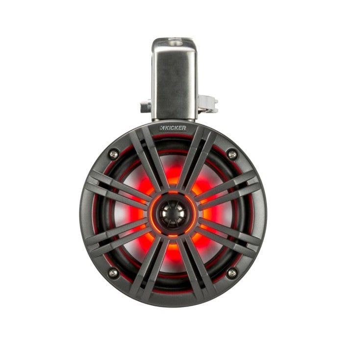 Kicker 45KMTC65 6.5" 165 mm Tower Coaxial Speaker System With Charcoal LED Grills