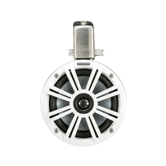 Kicker 45KMTC65W 6.5" 165 mm Tower Coaxial Speaker System With White LED Grills