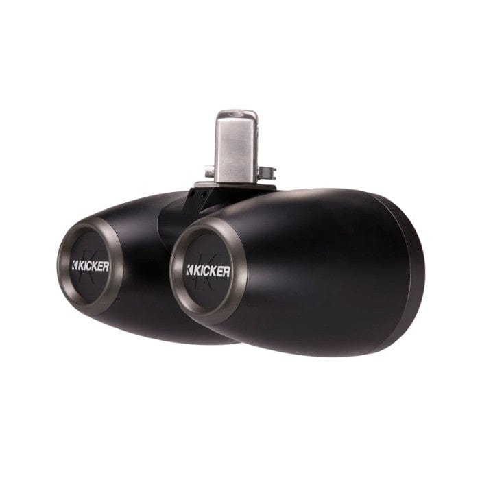 Kicker 45KMTDC65 6.5" 165 mm Dual Tower Coaxial Speaker System With Charcoal LED Grills